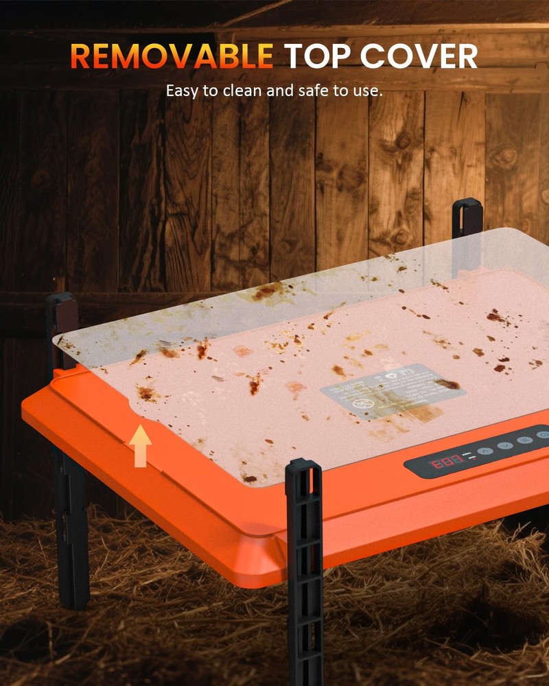 Smart Chick Brooder Heating Plate, 12"x16" Brooder Heat Plate for 20 Chicks, ...