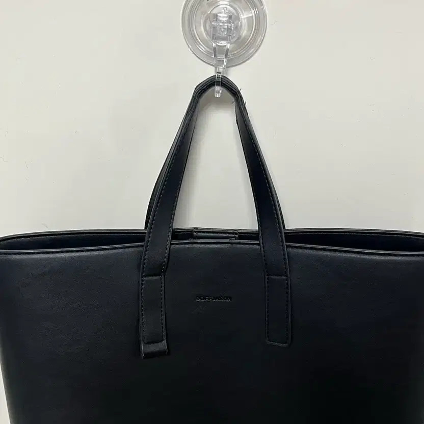 Doff Jason Leather Strap Ring Handle Tote Bag (Ring Removed) Official