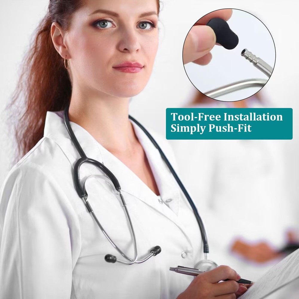 12pcs Soft Stethoscope Ear Tip Piece Replacement for Littmann Stethoscope