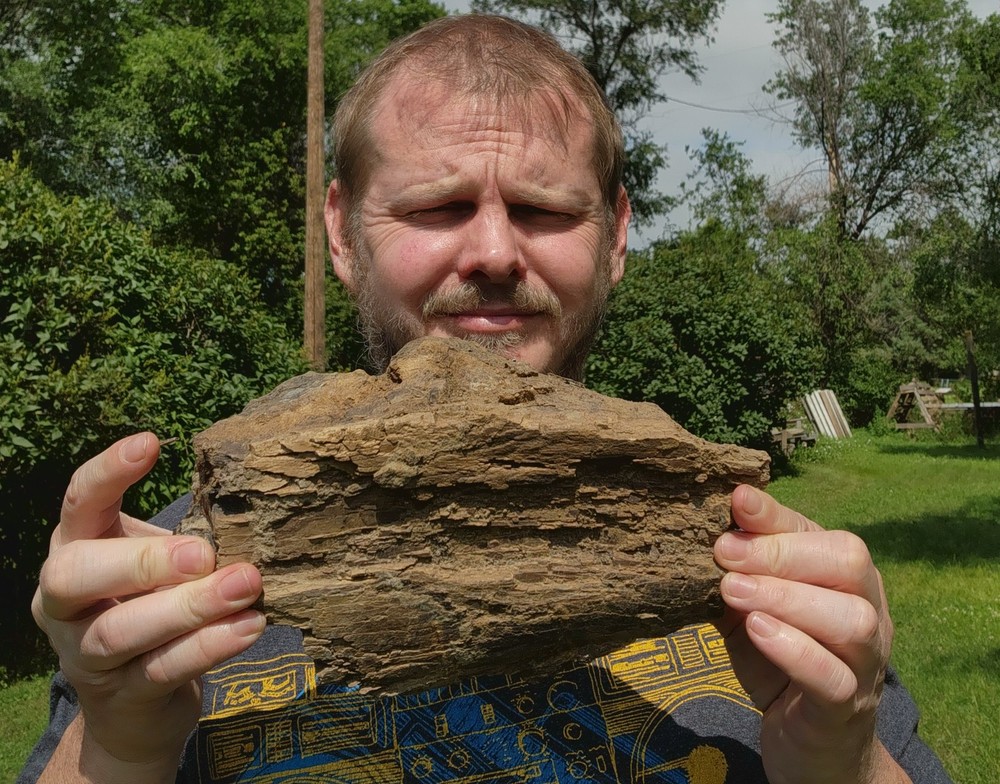 Large Heavy Dinosaur Bone Section - Authentic Fossil - from Hell Creek Formation