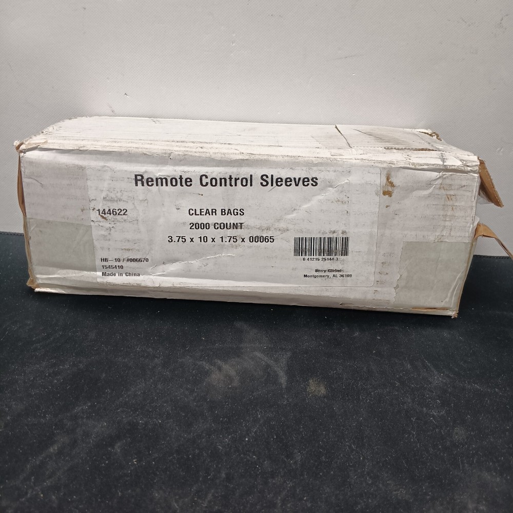 remote control sleeves clear bags 2000 count