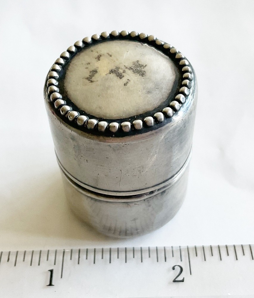 Antique Sterling Thread Box