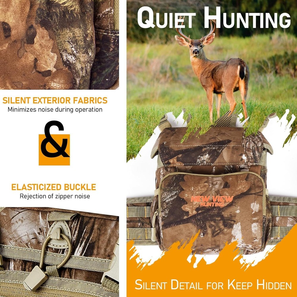 Binocular Harness Chest Pack with Detachable Rangefinder Pouch