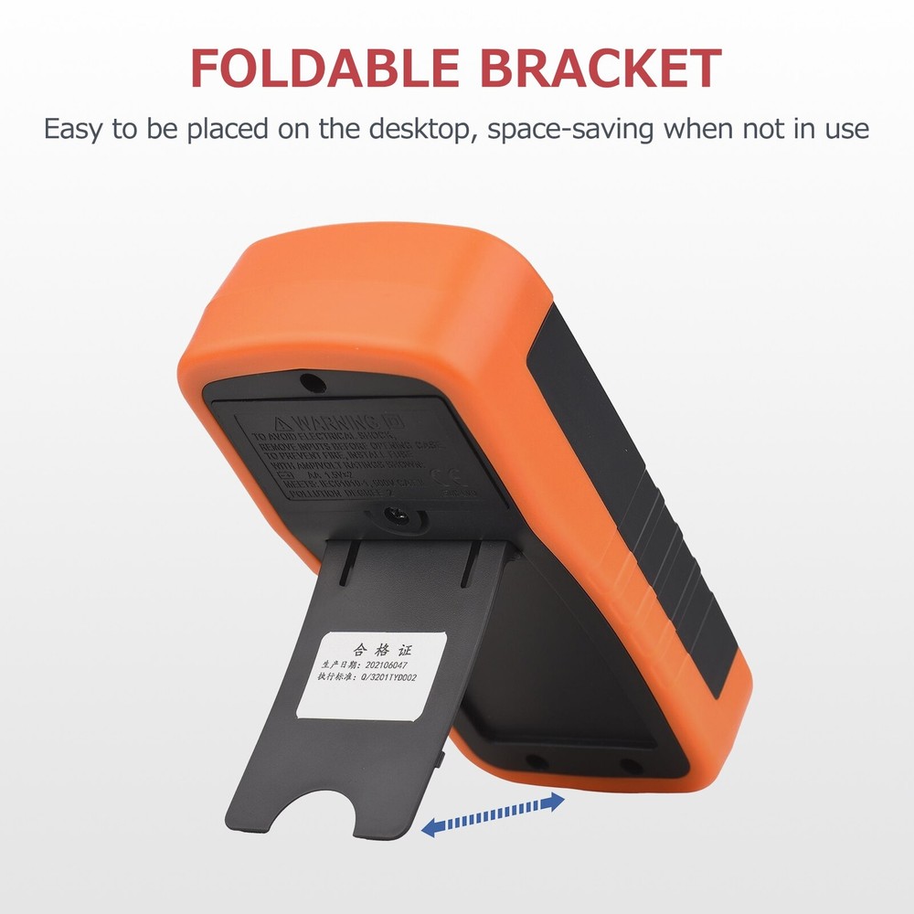 Digital Capacitance Meter with LCD Backlight Display 600pF To 100mF Capacitor