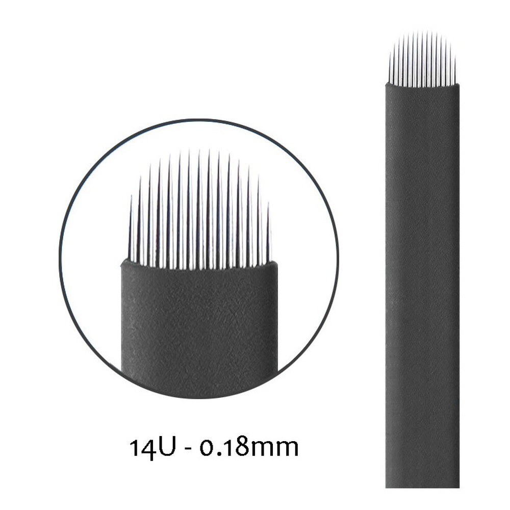 Tattoo Thin 0.18 Blades Microblading Needles Permanent Makeup Eyebrow Lip Needle