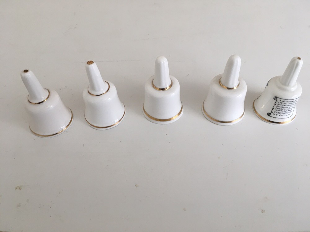 Porcelain Bells X5 With Designs On