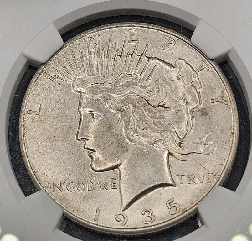 1935 Peace Dollar | NGC AU58