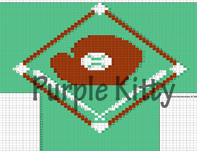 Baseball Diamond Socks Pattern | Vintage Grace Ennis 7245