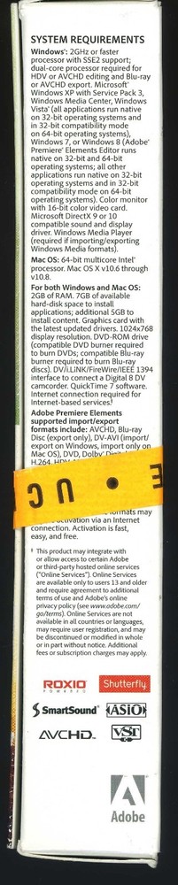 New & Sealed Unopened Adobe Photoshop Elements 11 & Adobe Premiere Elements 11