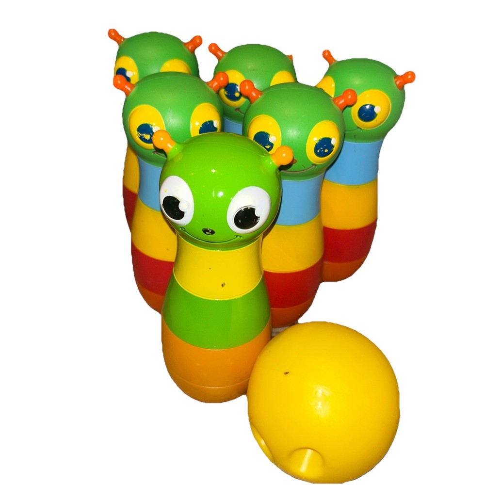Melissa & Doug Sunny Patch Happy Giddy Bowling Set Caterpillar bugs