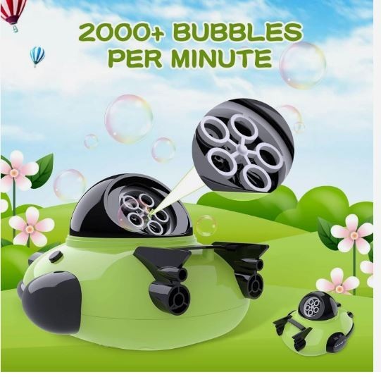 Bubble Machine for Kids Toddler Spaceship, Bubble Blower Machine 2000+ Bubbles
