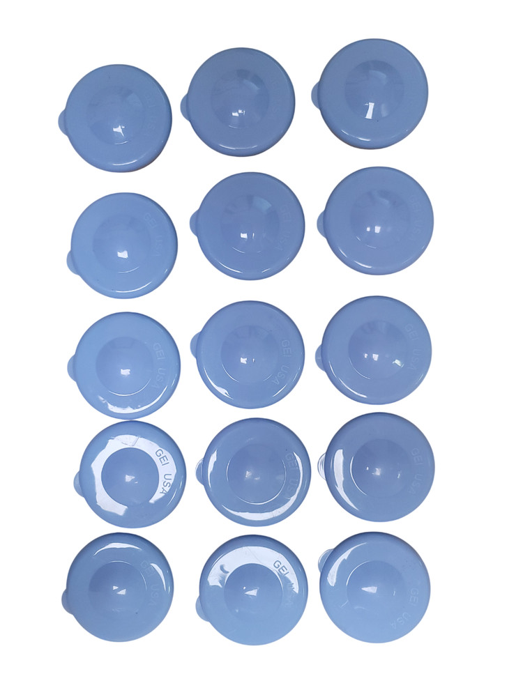 GEI USA Snap On Dew Caps Lids Tops For 3 & 5 Gallon Water Bottles Blue Lot of 15