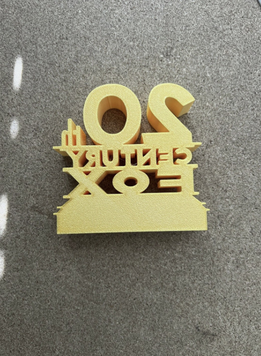 20th Century Fox Style Logo Sign 3D printed