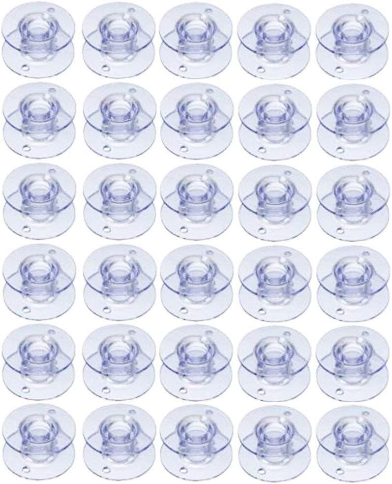 30Pack Plastic Sewing Machine Bobbins for Brother