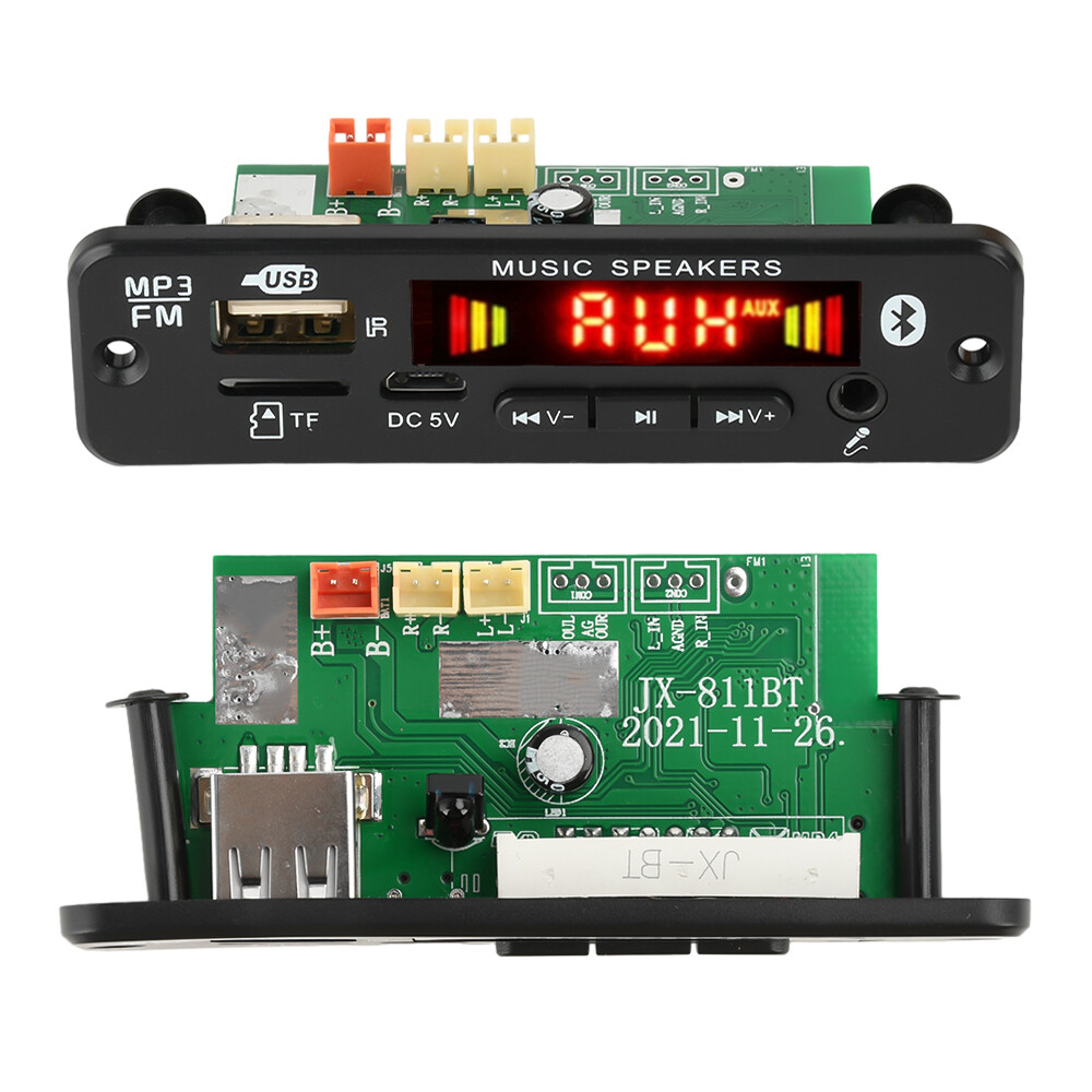 2*20W Amplifier Stereo DIY MP3 Decoder Board Bluetooth 5.0 Car FM Radio Module