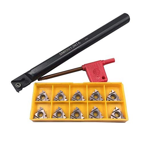 Left Hand Internal Threading Boring Bar 1/2" + 10 Carbide Inserts 16IR AG60