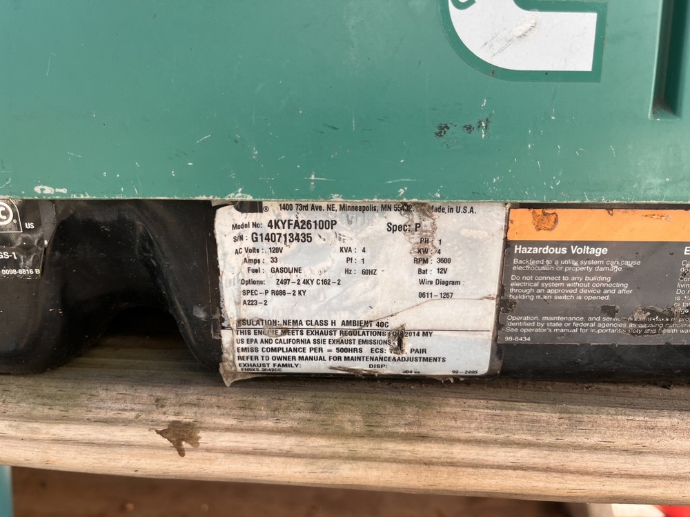 Onan Generators - Several Sizes Available.