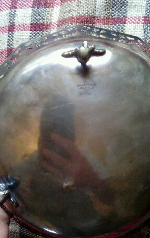 Silver plated dish by Walker and Hall