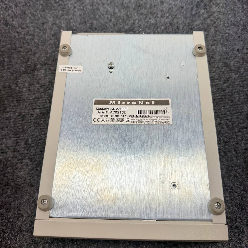 MicroNet Advantage Hard Disk 2000 External SCSI Drive ADV20C0E Vintage