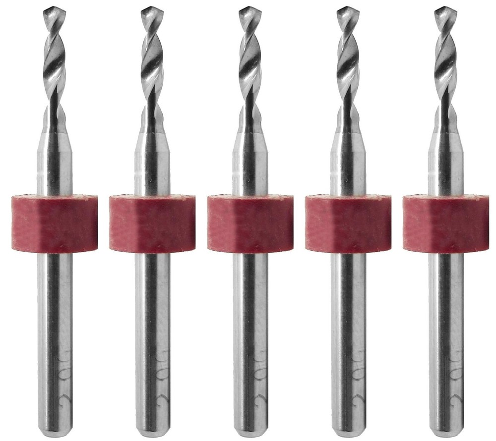 2.00mm Solid Carbide Drill Bit – 5 Pack – CNC – Factory Resharpened