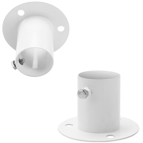 2 Pack Pool Ladder Brackets Deck Flanges, for Above Ground Pool Ladder 1.5"