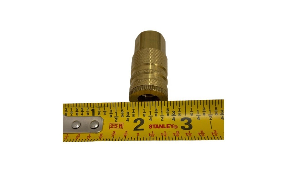 MSC PNEUMATIC HOSE COUPLING THREAD BRASS LOT OF 2