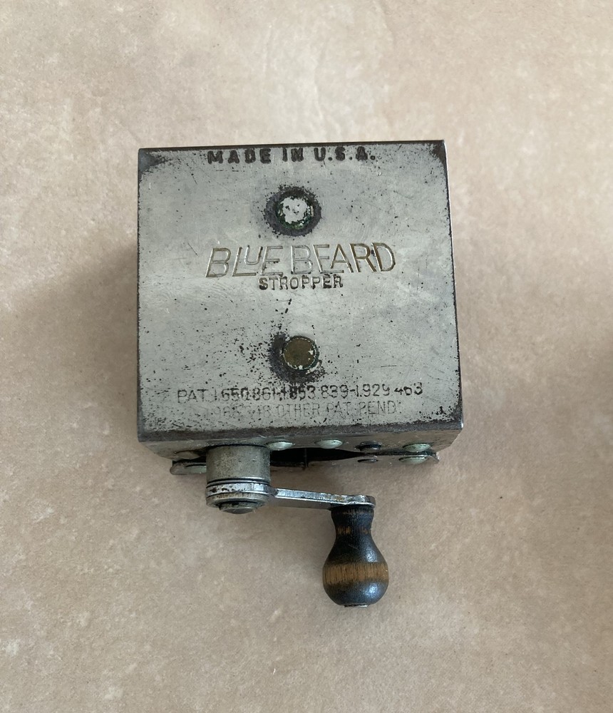 Vintage Bluebeard Razor Stropper Sharpener USA