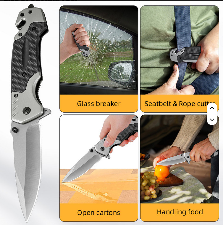 9" SPRING OPEN ASSISTED TACTICAL FOLDING POCKET KNIFE EDC Blade Tactical Tool