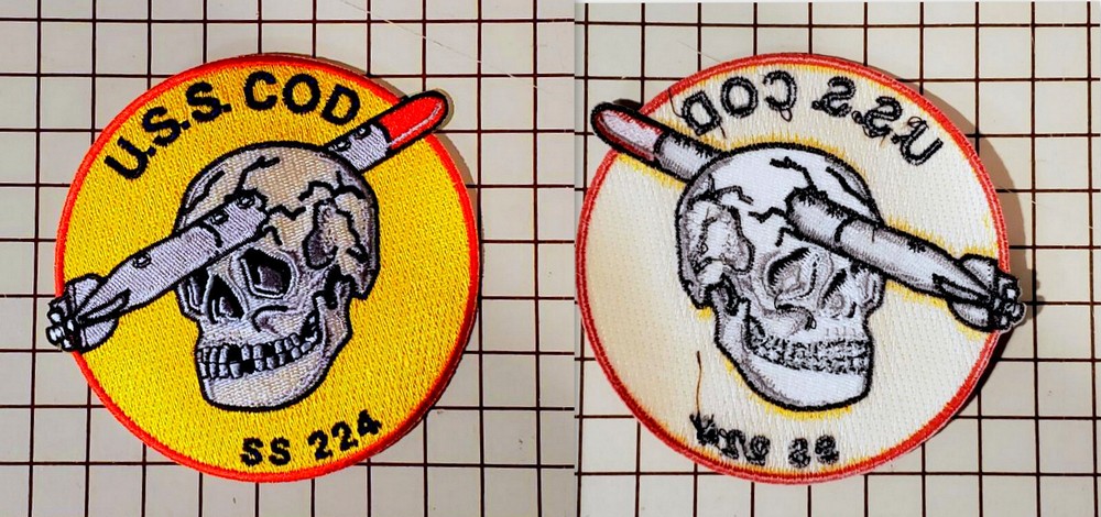 USS Cod Submarine patch