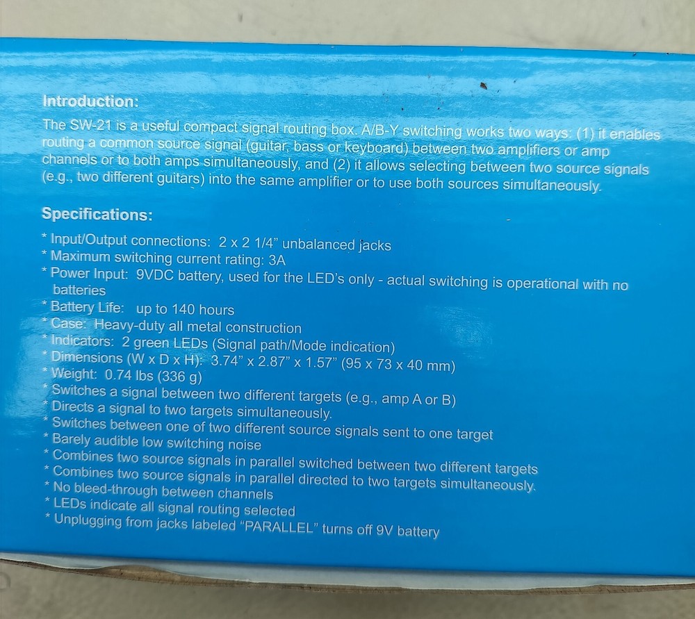 Lead Foot AB/Y Switcher