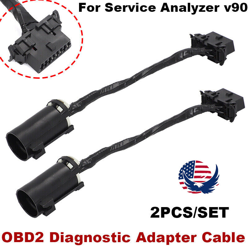 OBD2 Diagnostic Adapter Cable For Service Analyzer v90 with OBD2 Tested working
