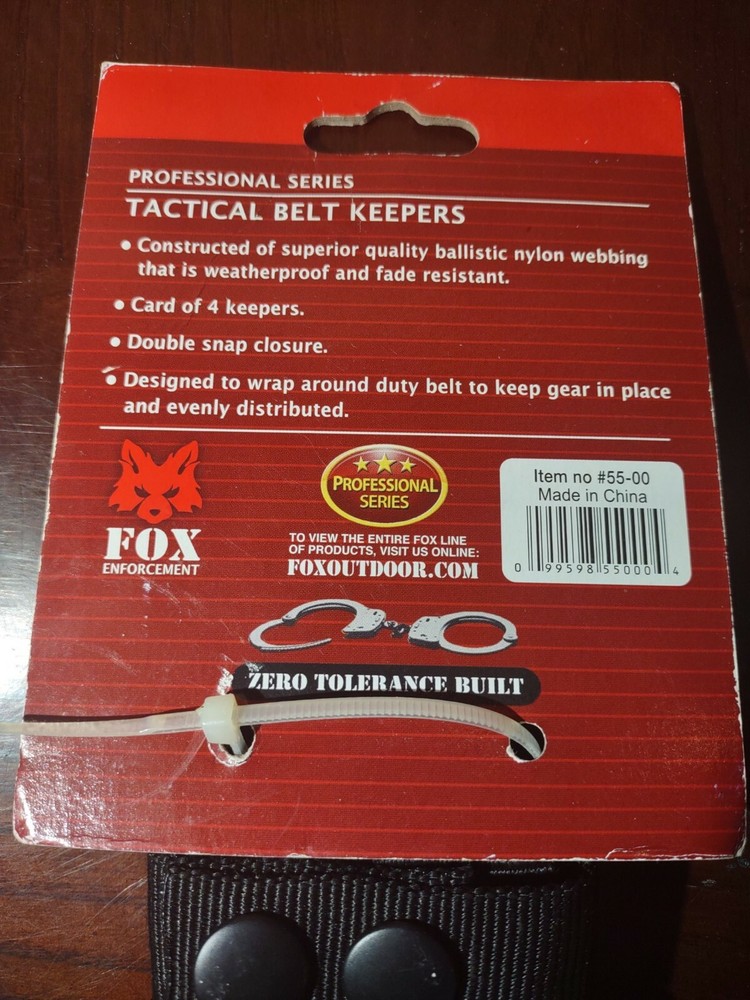 Fox Enforcement Tactical Belt Keepers