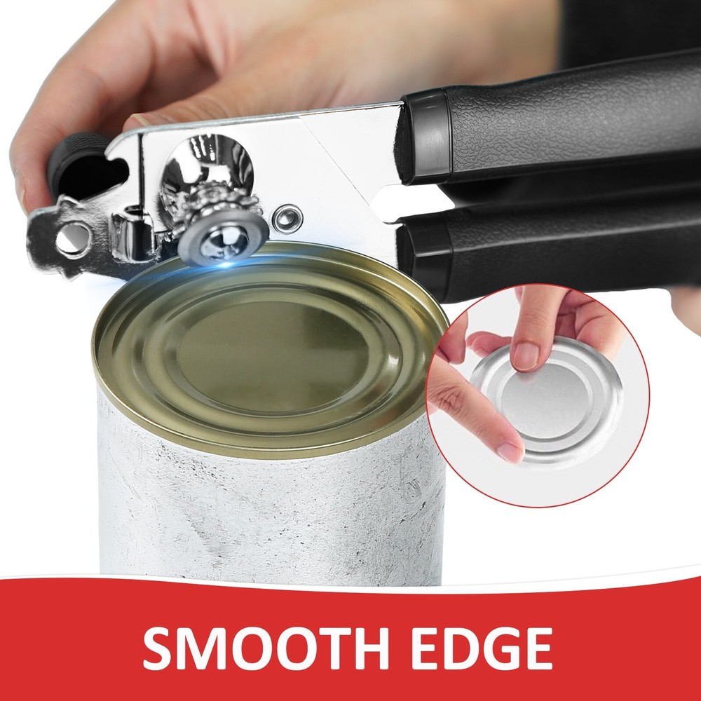 Classic Multifunction Stainless steel Can Opener Easy Comfy Handle Grip Kitchen