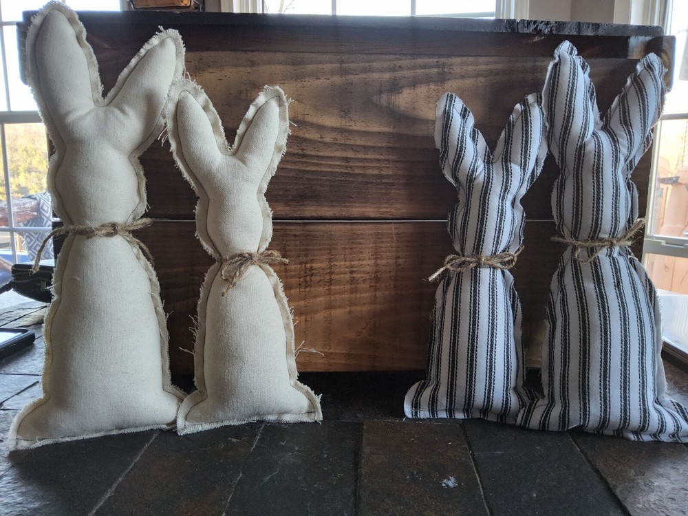 4 Rustic, Farmhouse Bunnies Sit Them Anywhere