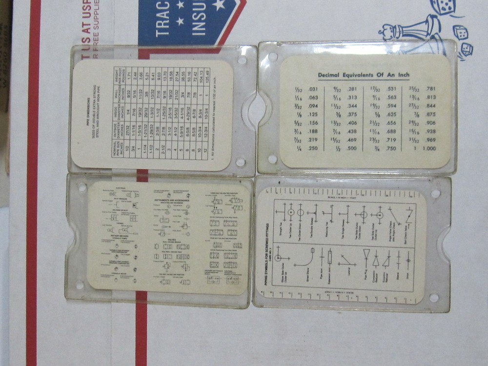 Vintage Shop Technical Reference Cards 18 Two Sided & Sleeved U.S.A.