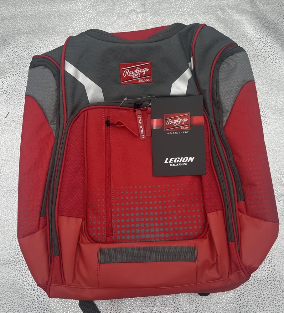 Rawlings Red Legion Baseball Backpack *NEW W/TAGS*