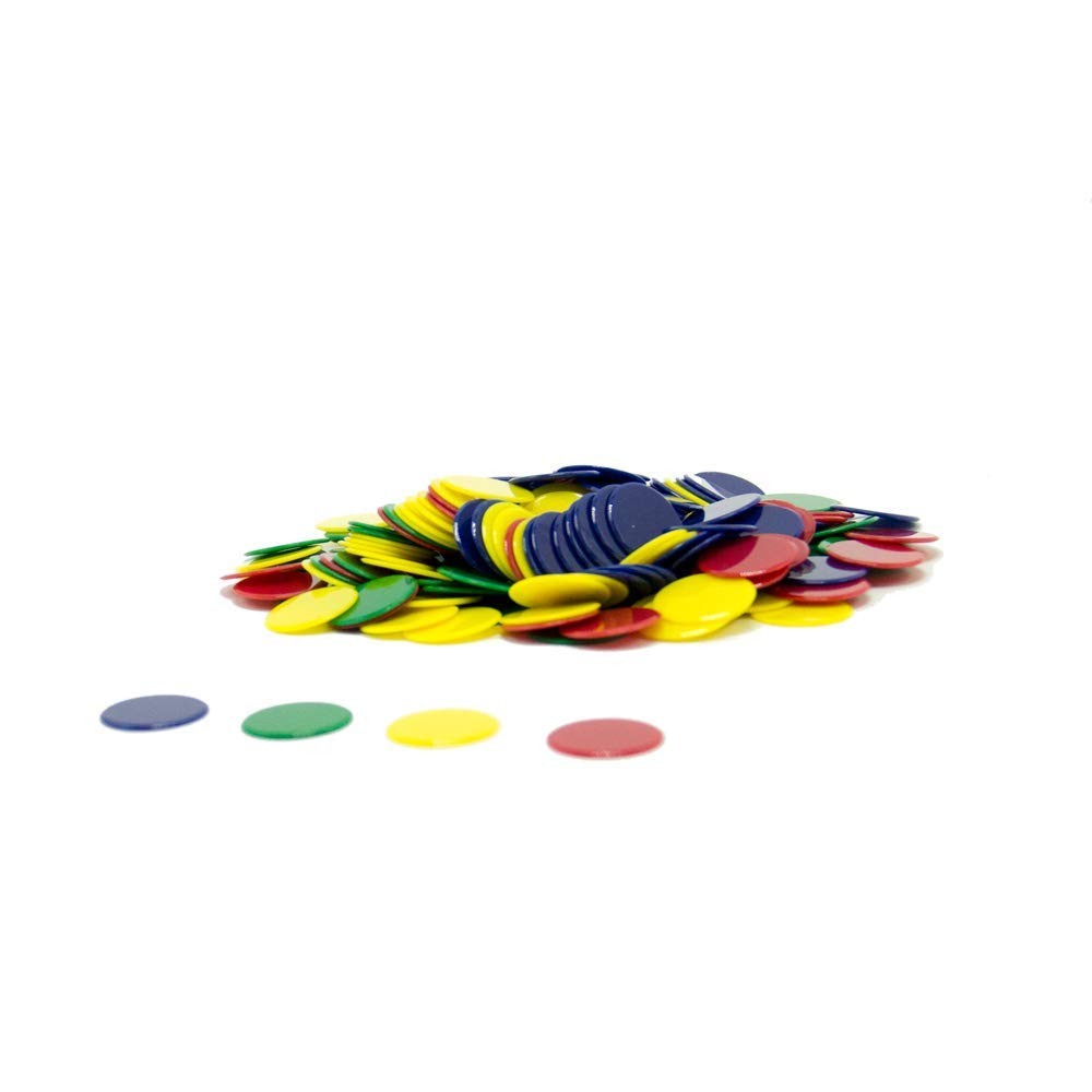 Plastic Solid Bingo Chips Chips Plastic for Games Counting M Kids Counting C