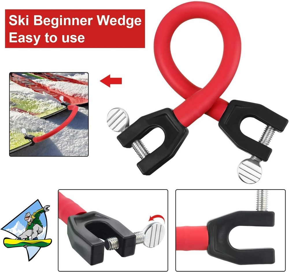 2 Pcs Ski Tip Connector Trainer Ski Training Aid Snow Training Tools Winter