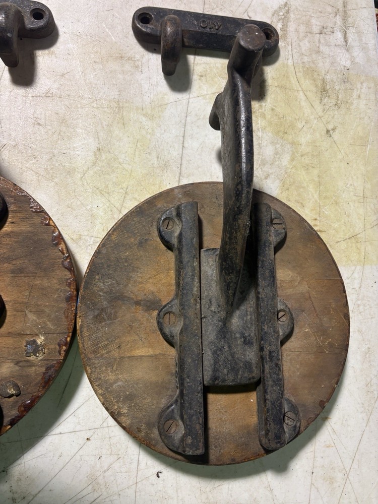 Vintage Iron Swing Out Stool Workbench Industrial