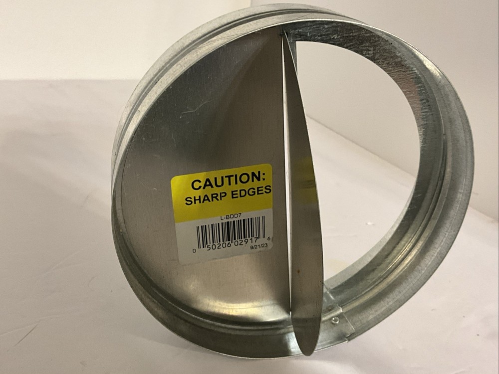 Master flow BDD7 7” X 7” X 2” Butterfly Damper