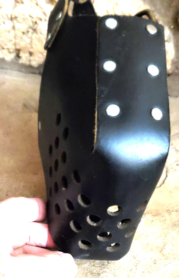 Ray Allen RamLite Handcrafted Black Latigo Leather Size #4 Muzzle