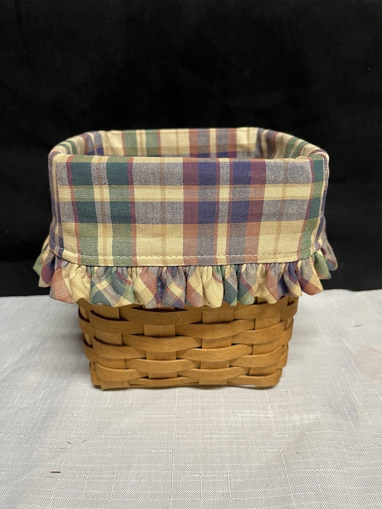 Longaberger 2003 Natural Classic Spoon/Breadsticks Colorful Insert-Signed