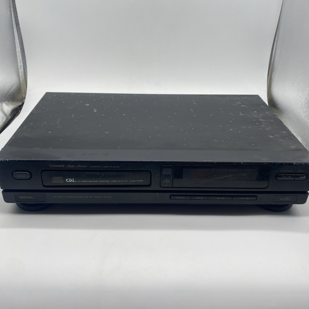 Fisher AD-742 Studio Standard Single CD Player Tested Working No Remote
