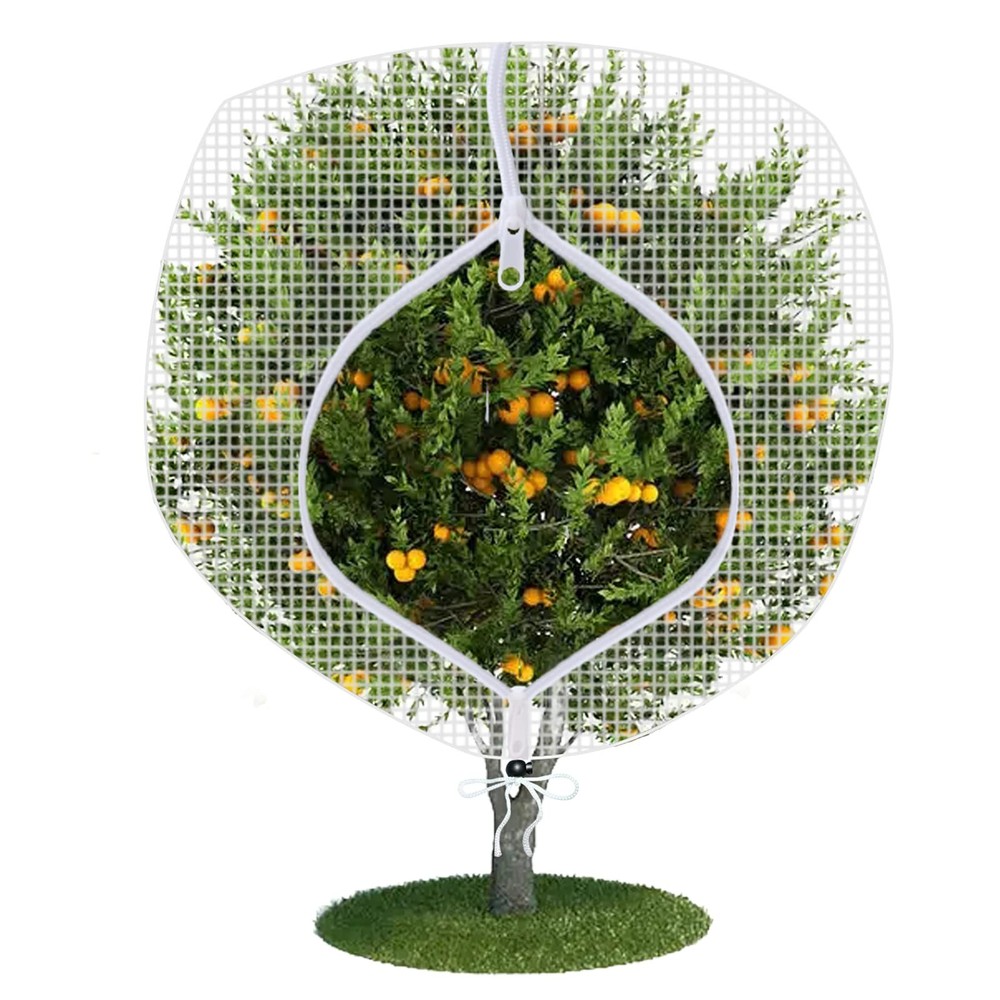 Fruit Tree Netting Covers with Zipper to Protect from Squirrels and Birds Large