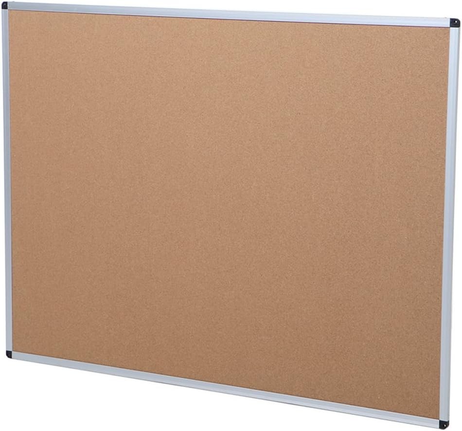 2 Pack Cork Notice Board, 48x36 Inches, Silver Frame