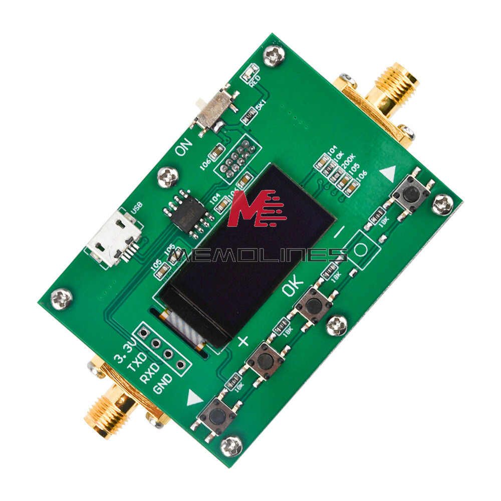 Digital Attenuator 30DB Step 0.25DB OLED Pogrammable Attenuator Module 6Ghz RF