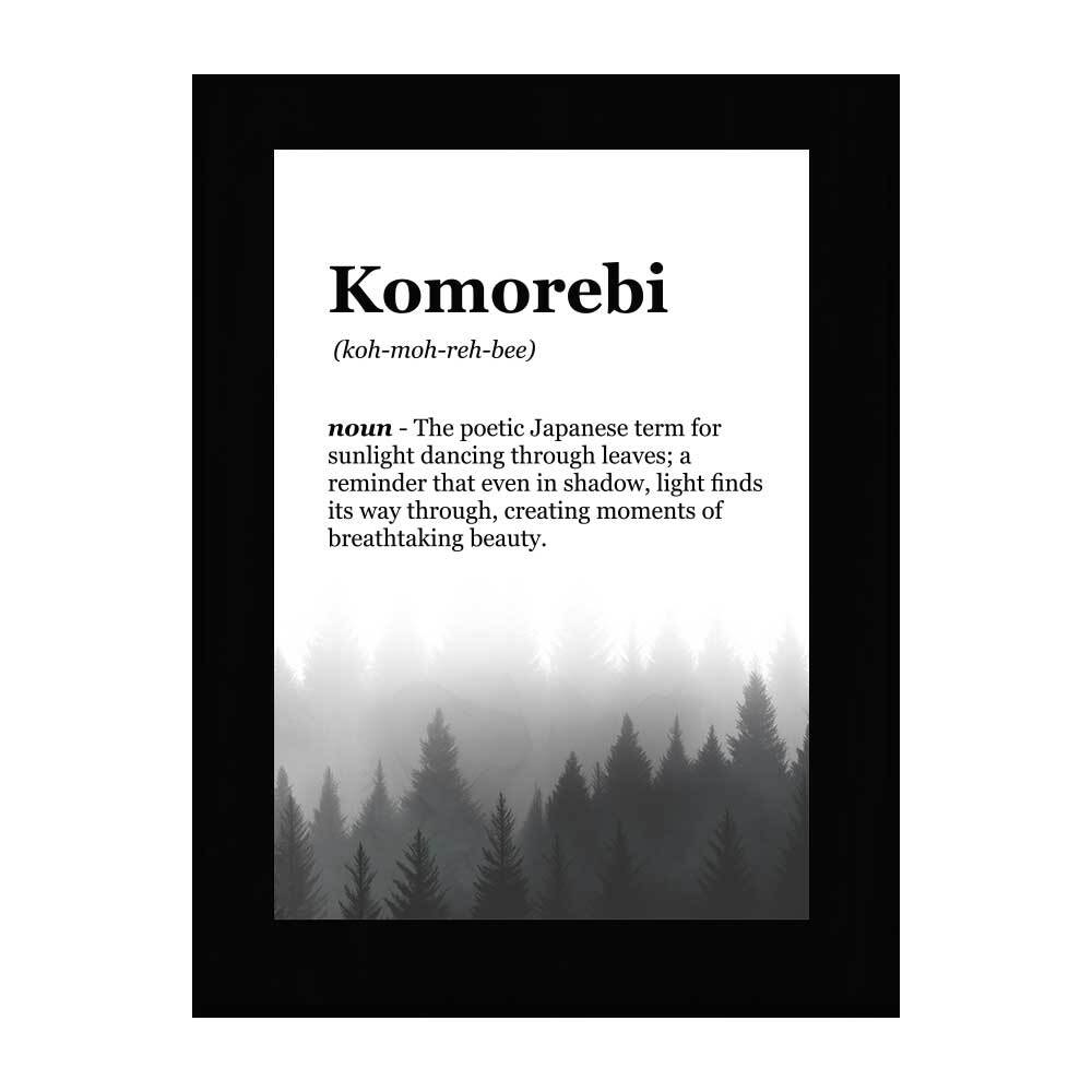 Komorebi Definition Decorative Wall Plaque With Easel Acrylic Stand