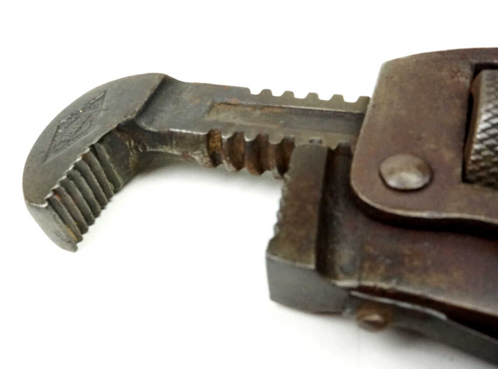 Genuine Stillson Pipe Wrench Missing Wood Handle USA Vintage
