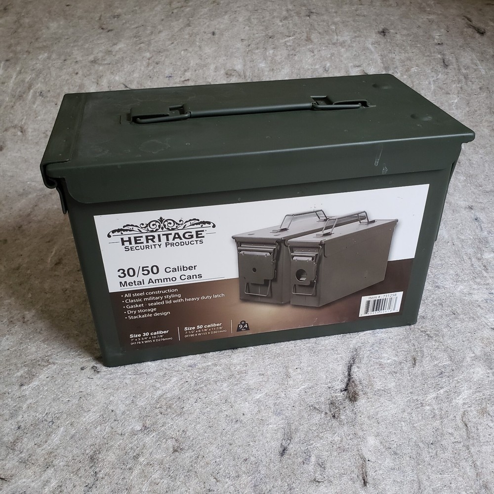 Heritage Security Products 30/50 Caliber Metal Ammo NEW 1 case stackable