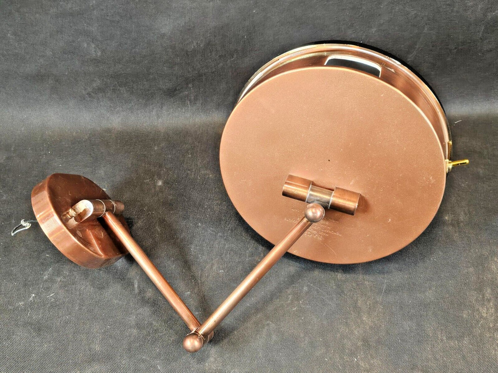 Baci Junior Round Double Arm Makeup Mirror (Model# BJR-30-BNZ) Bronze